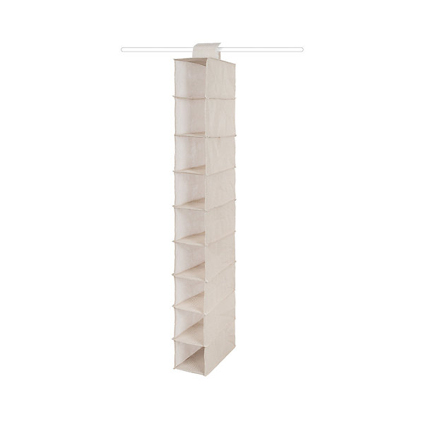 étagère souple pour chaussures Compactor Nancy beige 9 compartiments H. 100,5 cm
