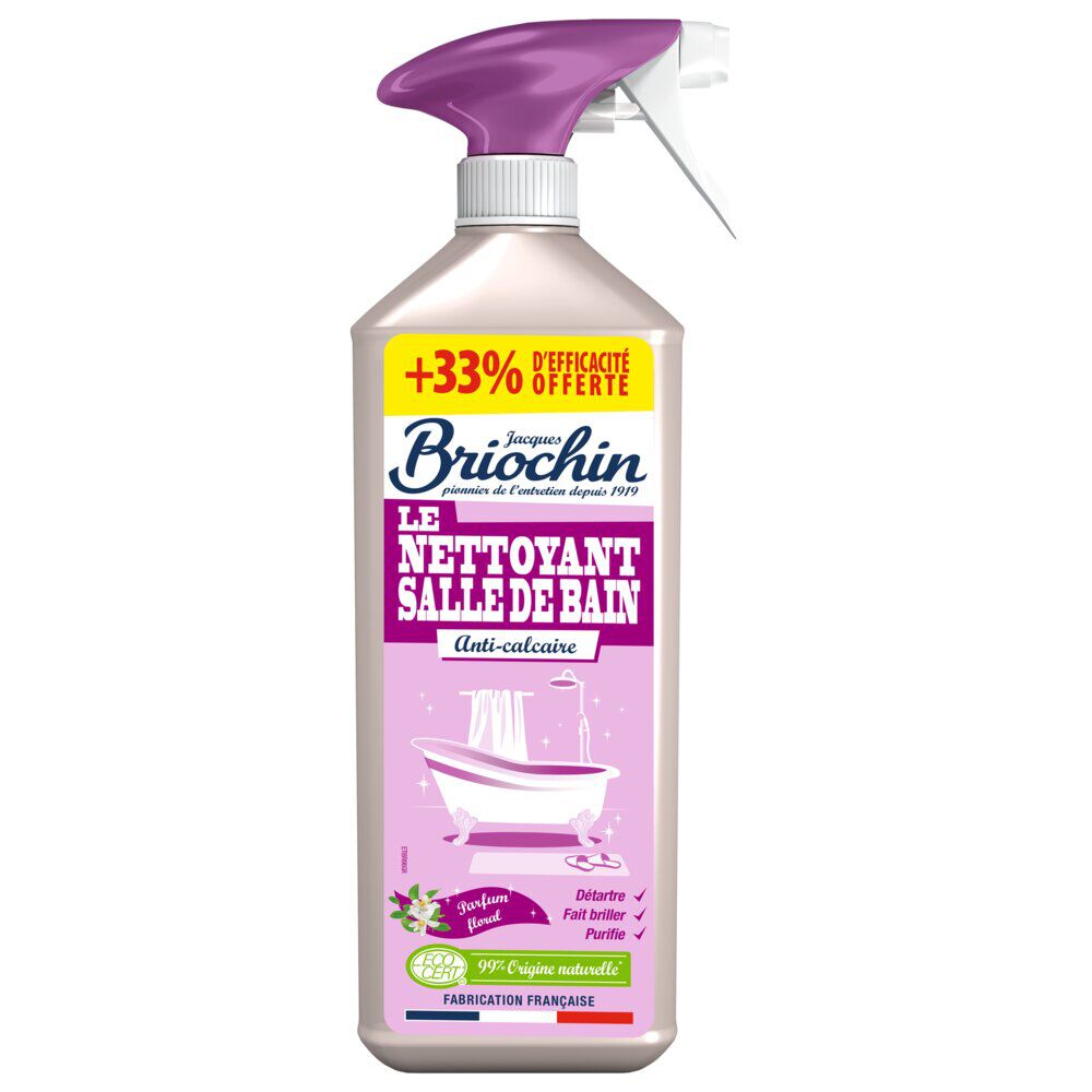 Nettoyant salle de bain Briochin anti-calcaire 750ml  33% offerts