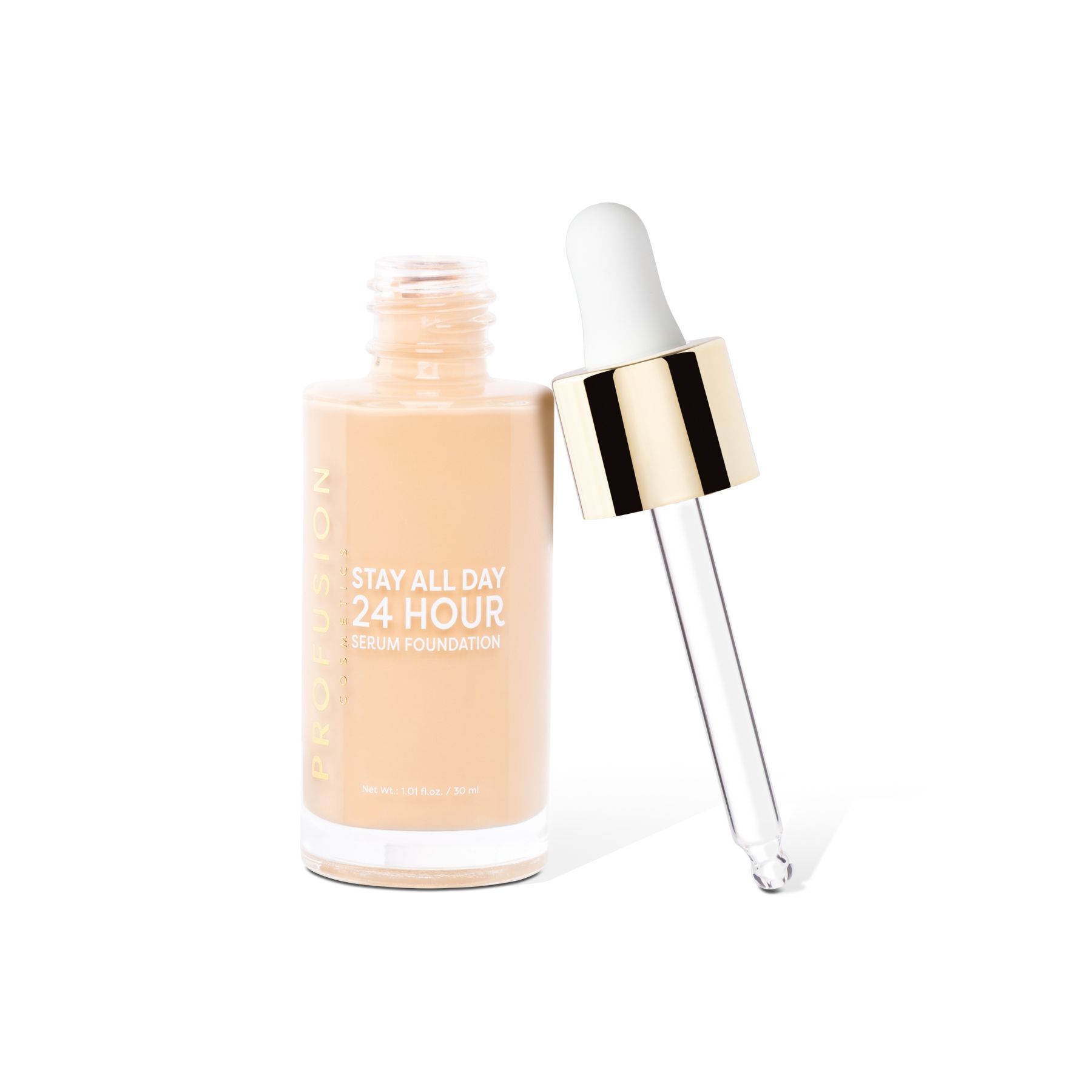 Profusion Cosmetics 24 Hour Stay All Day Silicone Foundation Nude beige