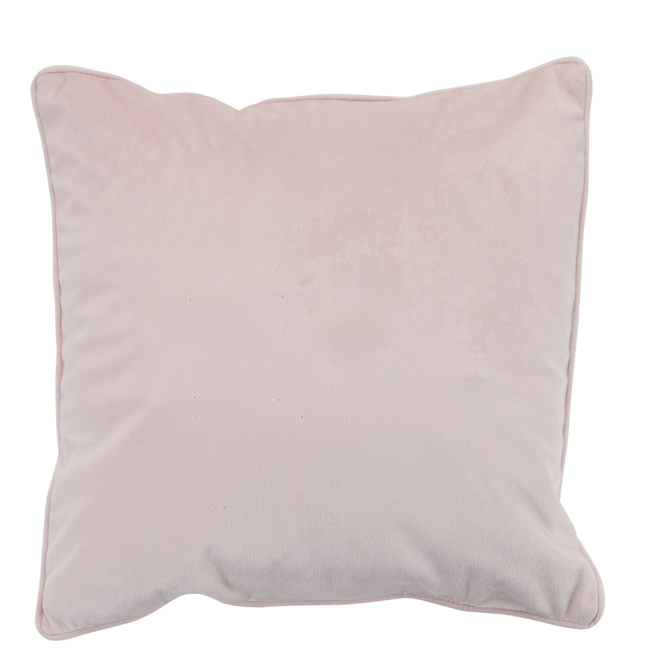 Housse de coussin en velours rose poudré