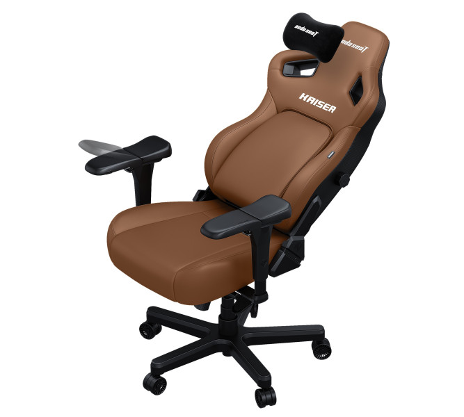 Fotel gamingowy Kaiser 4 XL Anda Seat skórzany brązowy