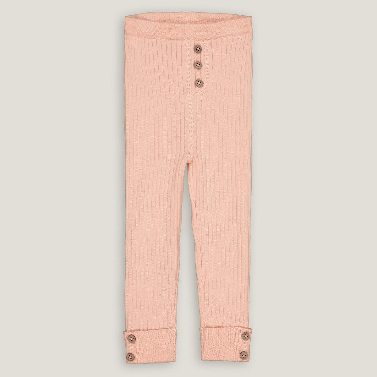 Lot de 2 leggings unis en côtes