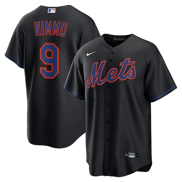 Brandon Nimmo New York Mets Nike Alternate Replica Jersey - Black
