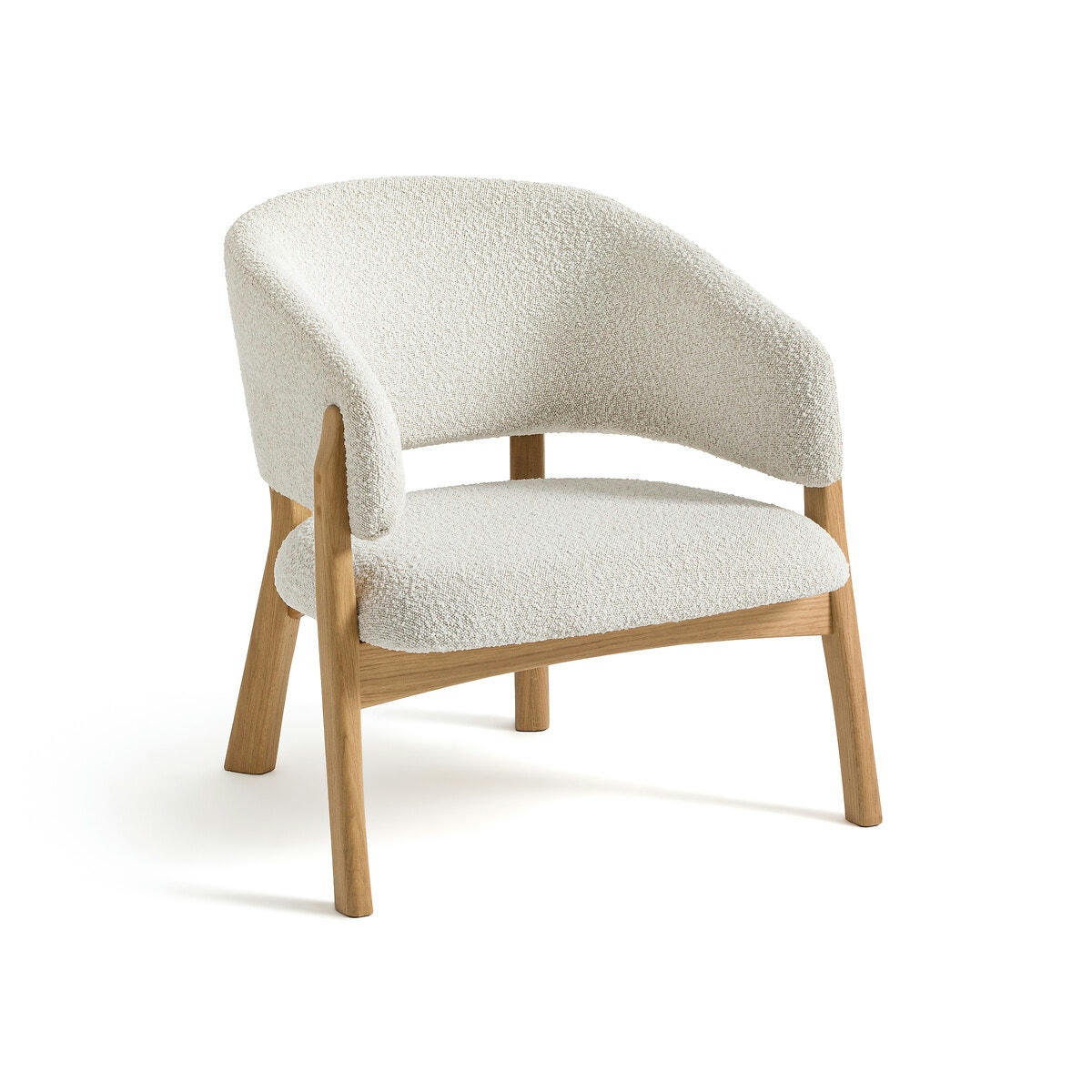 Fauteuil tissu bouclette, Chablis