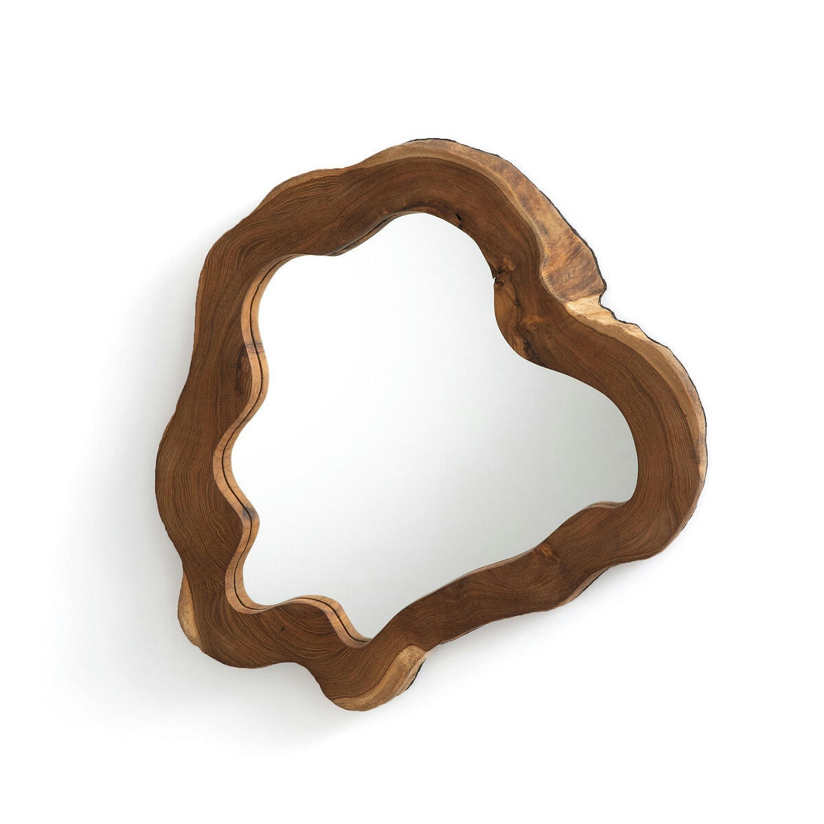 Miroir artisanal racine de teck ø40 cm, Litanie