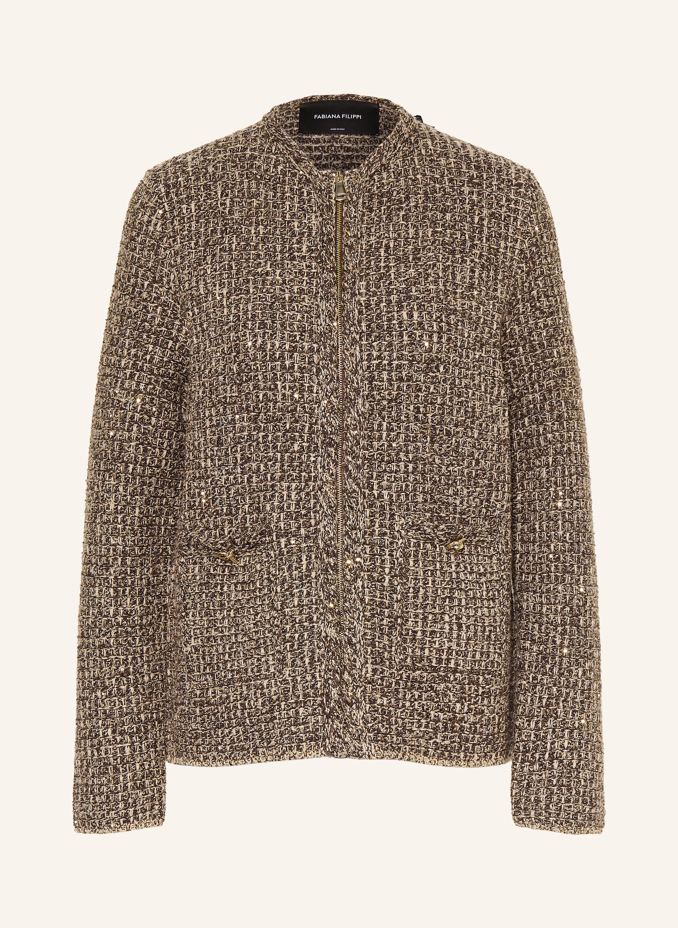 FABIANA FILIPPI Strickjacke mit Pailletten
