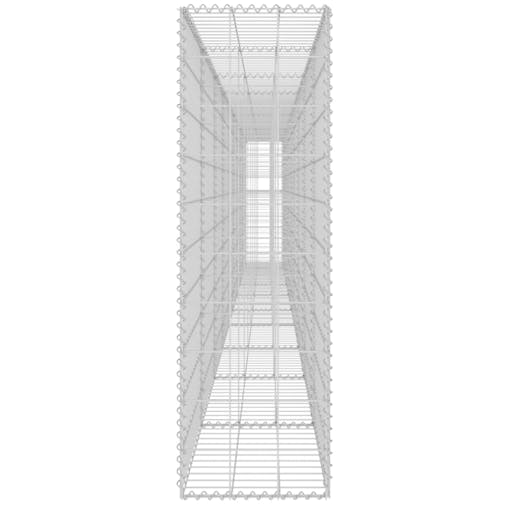 NNEVL Gabion Wall with Covers Galvanised Steel 600x30x100 cm