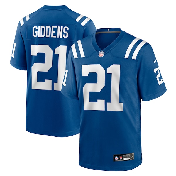 DJ Giddens Indianapolis Colts Nike Team Game Jersey -  Royal