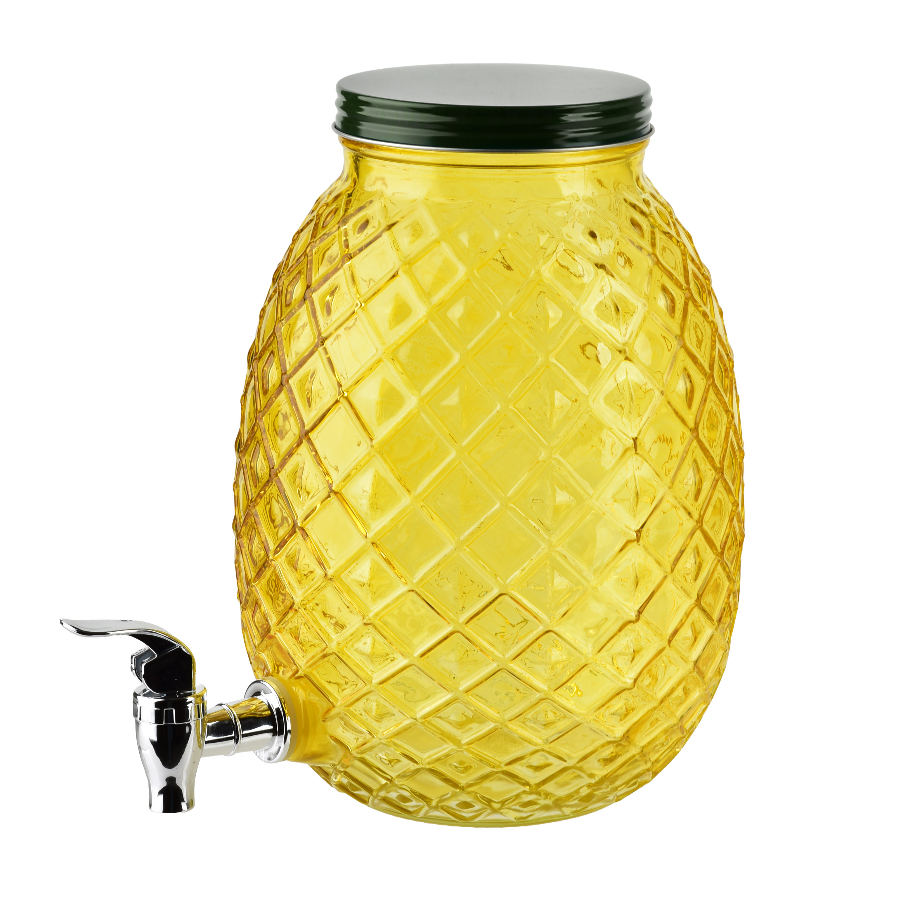 MODERN KITCHEN Szklany słój z kranikiem ananas 4L