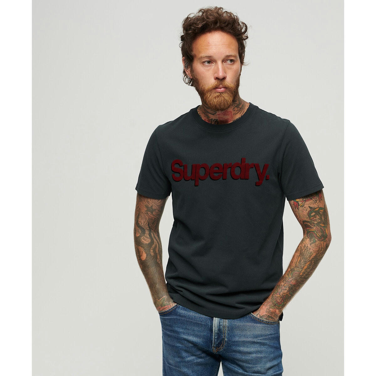 T-shirt col rond à logo