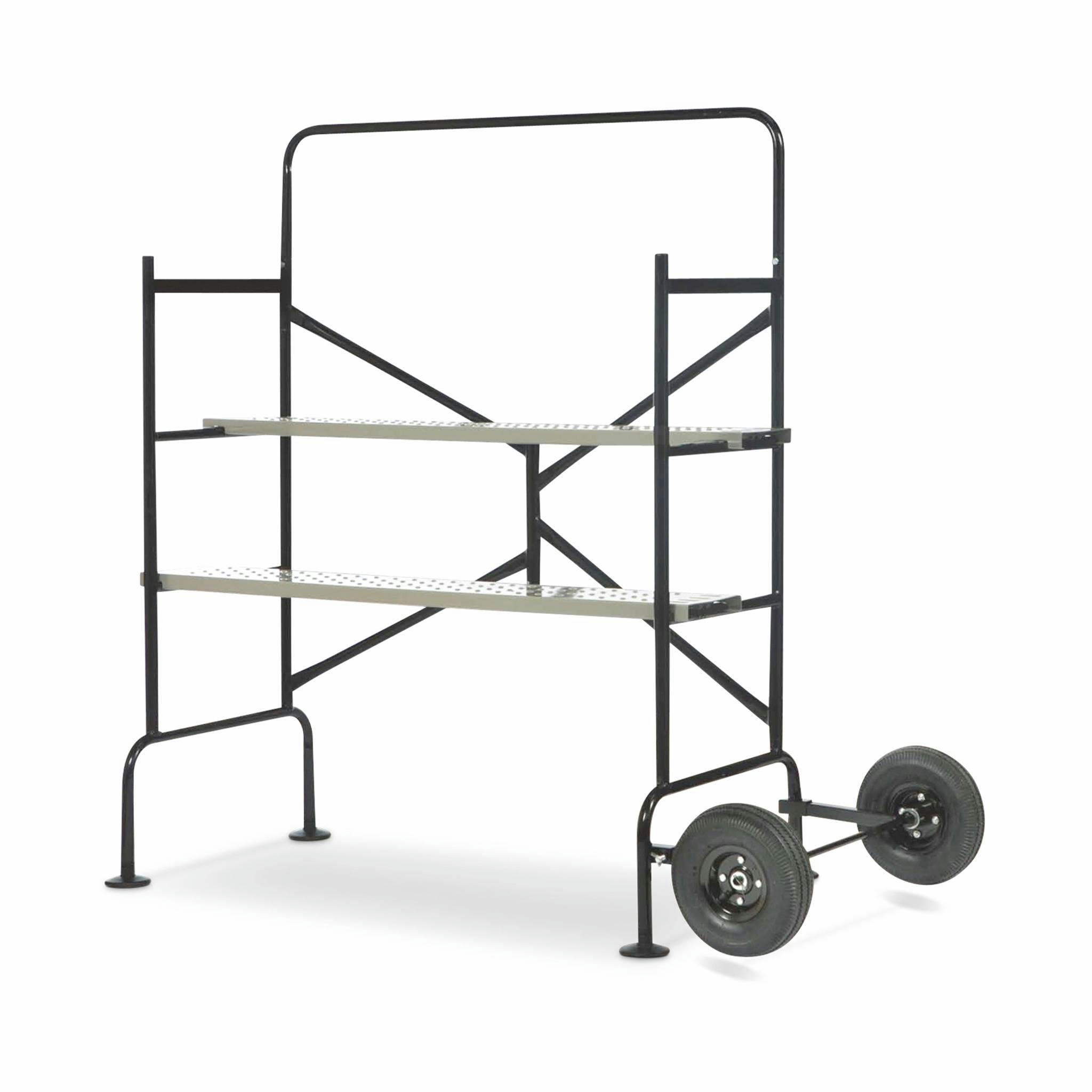 ECHAFAUDAGE ROULANT ET PLIANT - Echafaudage roulant et pliant sur deux niveaux avec 2 roues