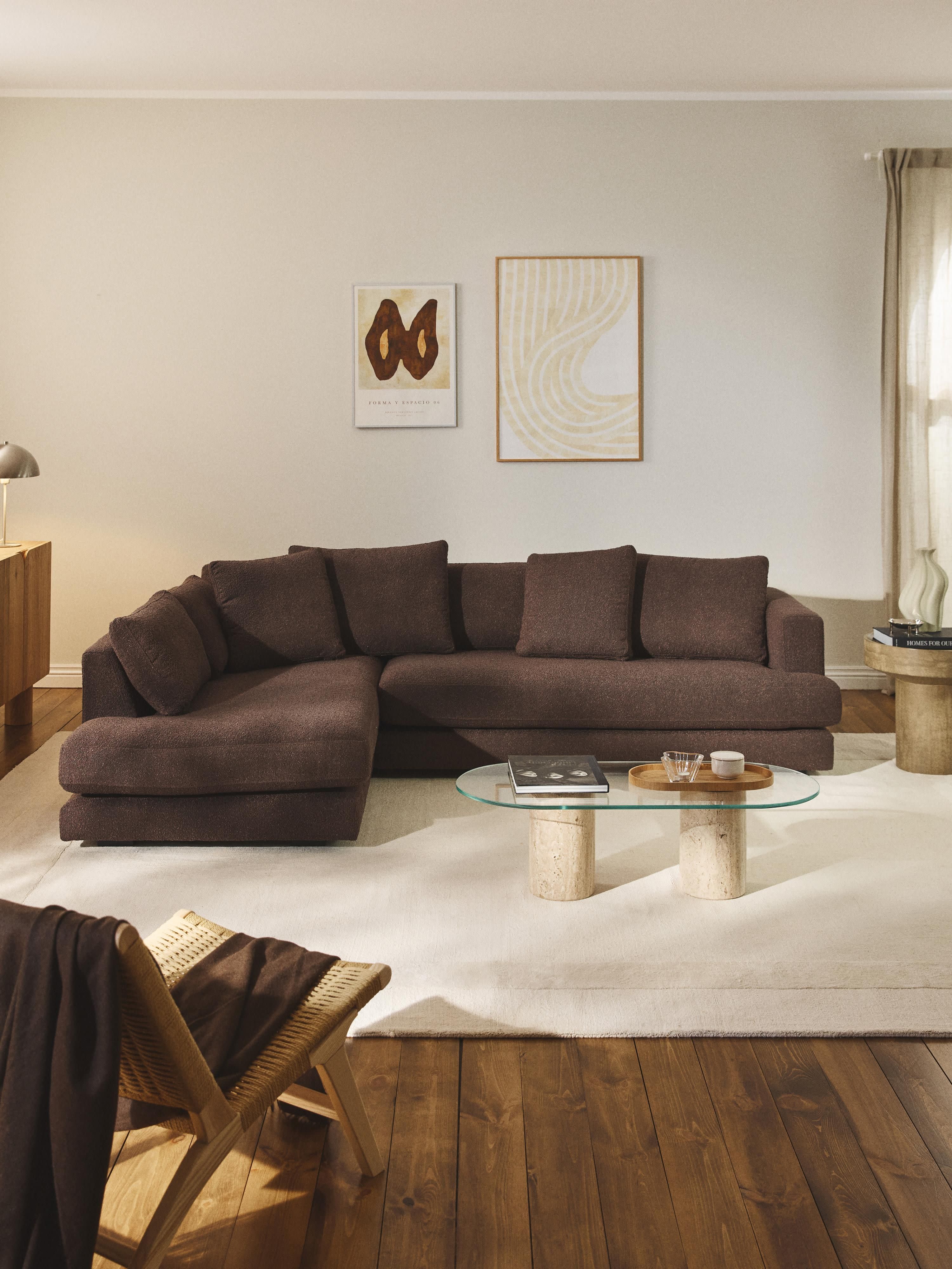 Bouclé-Ecksofa Tribeca