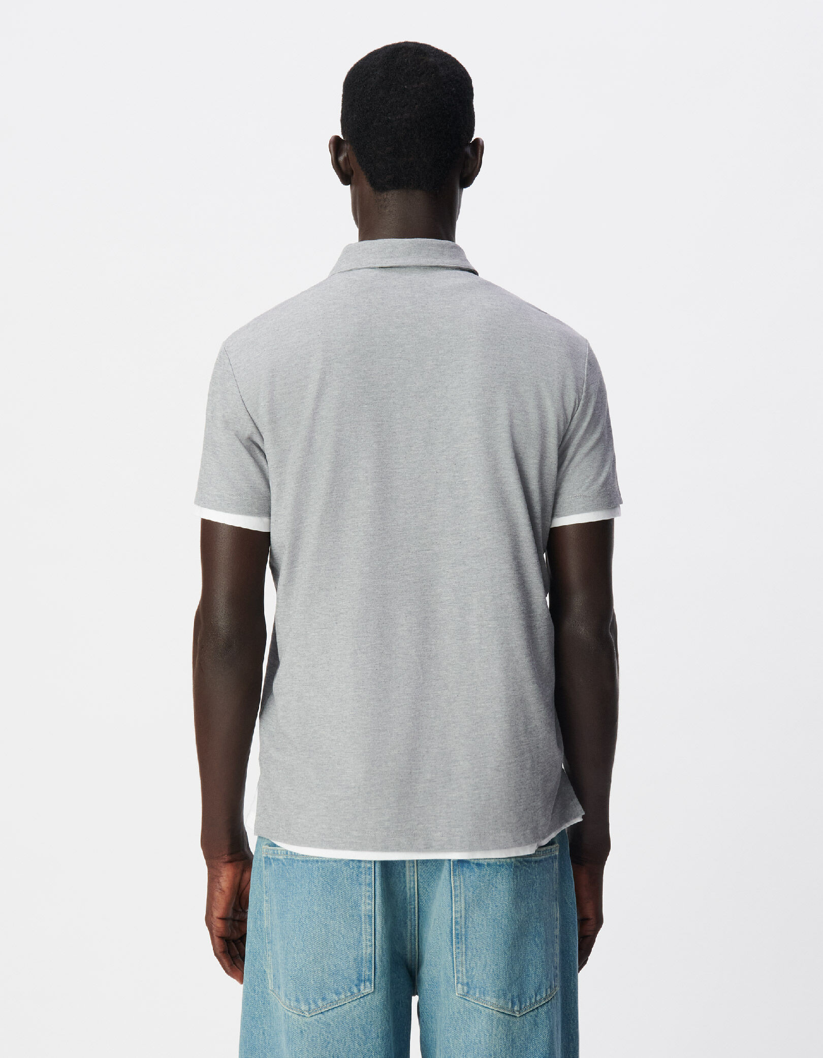 Polo manches courtes gris DRY FAST Homme