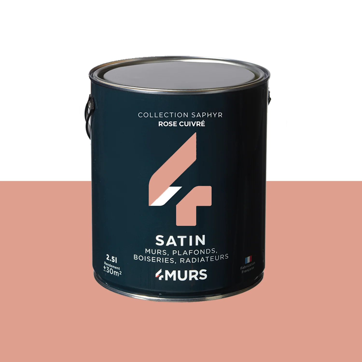 Saphyr Peinture Peinture rose cuivré Satiné 2,5 L