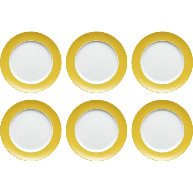 Flacher Teller 6er-Set Sunny Day
