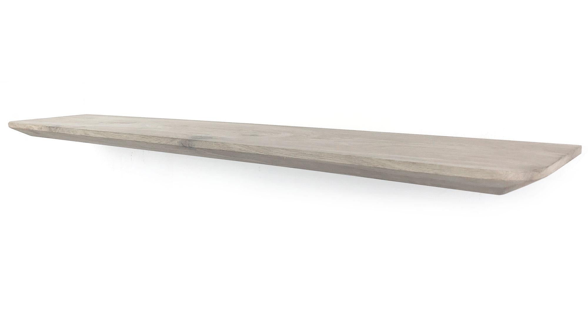 WoodBrothers Eikenhouten zwevende wandplank verjongd 60x20x4cm