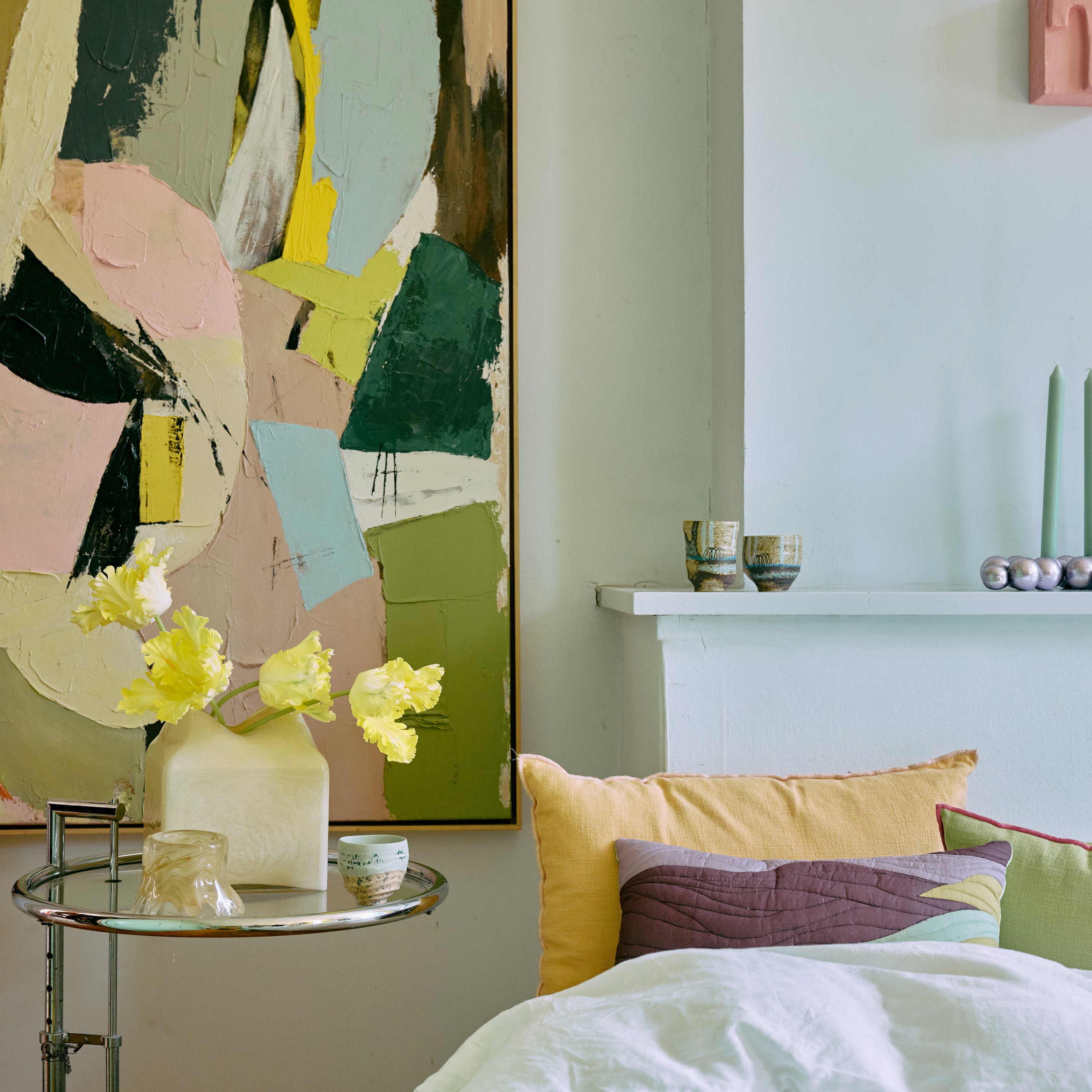 HKliving Artist Ceramics Mokken 0,25 L - Set van 4