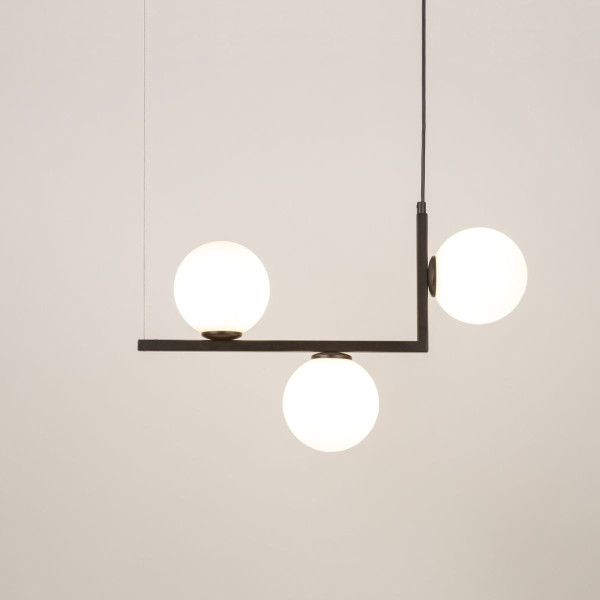 Lampa wisząca czarno-biała Andy 3xG9x12W wym: 115x52x14 cm Sigma Lighting