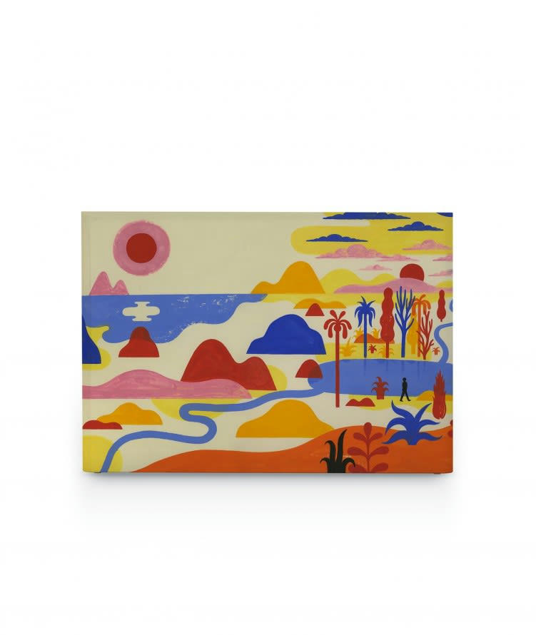 PALM SPRINGS - Tête de lit avec housse Multicolore 160 cm