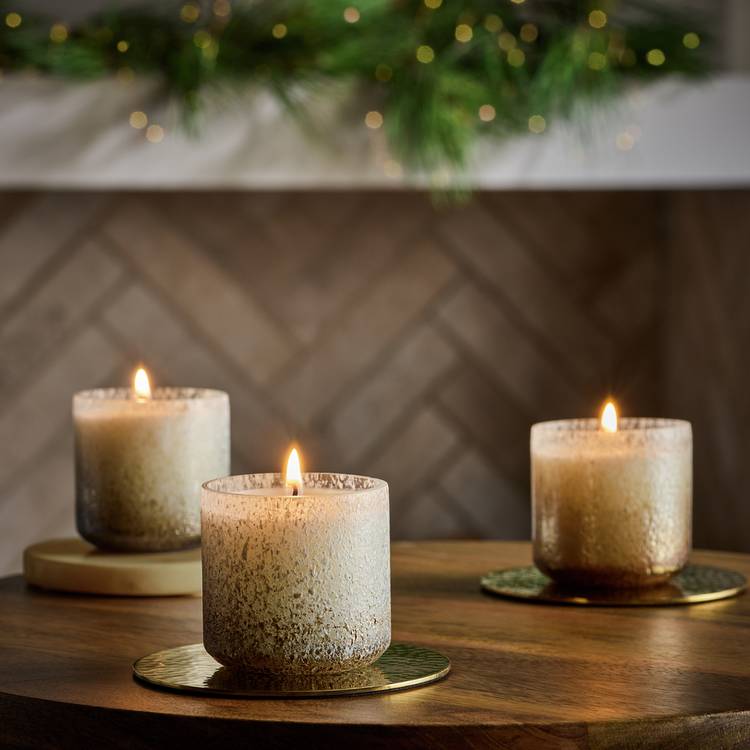 Habitat Confetti Set of 3 Candle - Under the Mistletoe