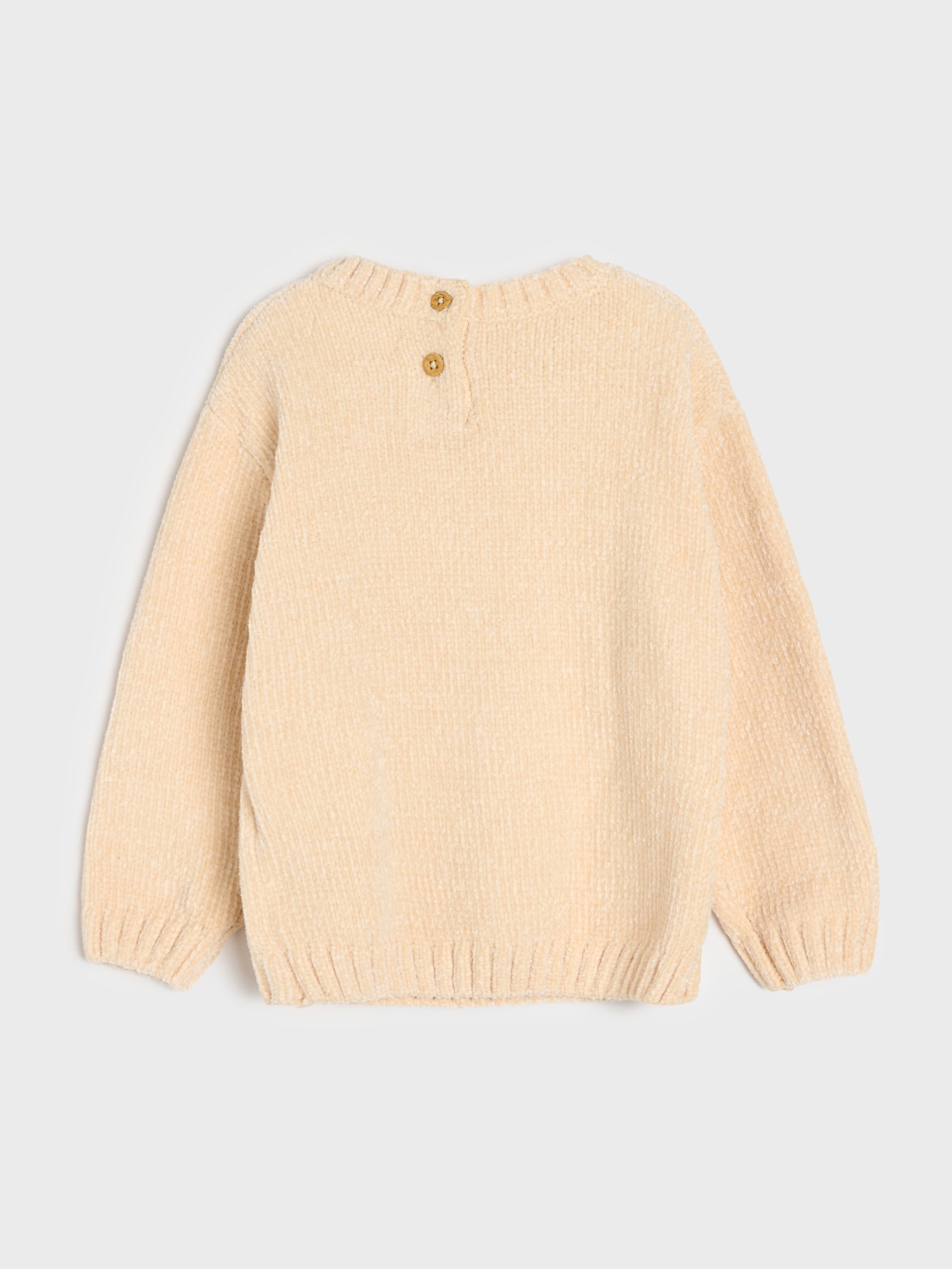 Sweter z aplikacją 3D z motywem misia soft touch