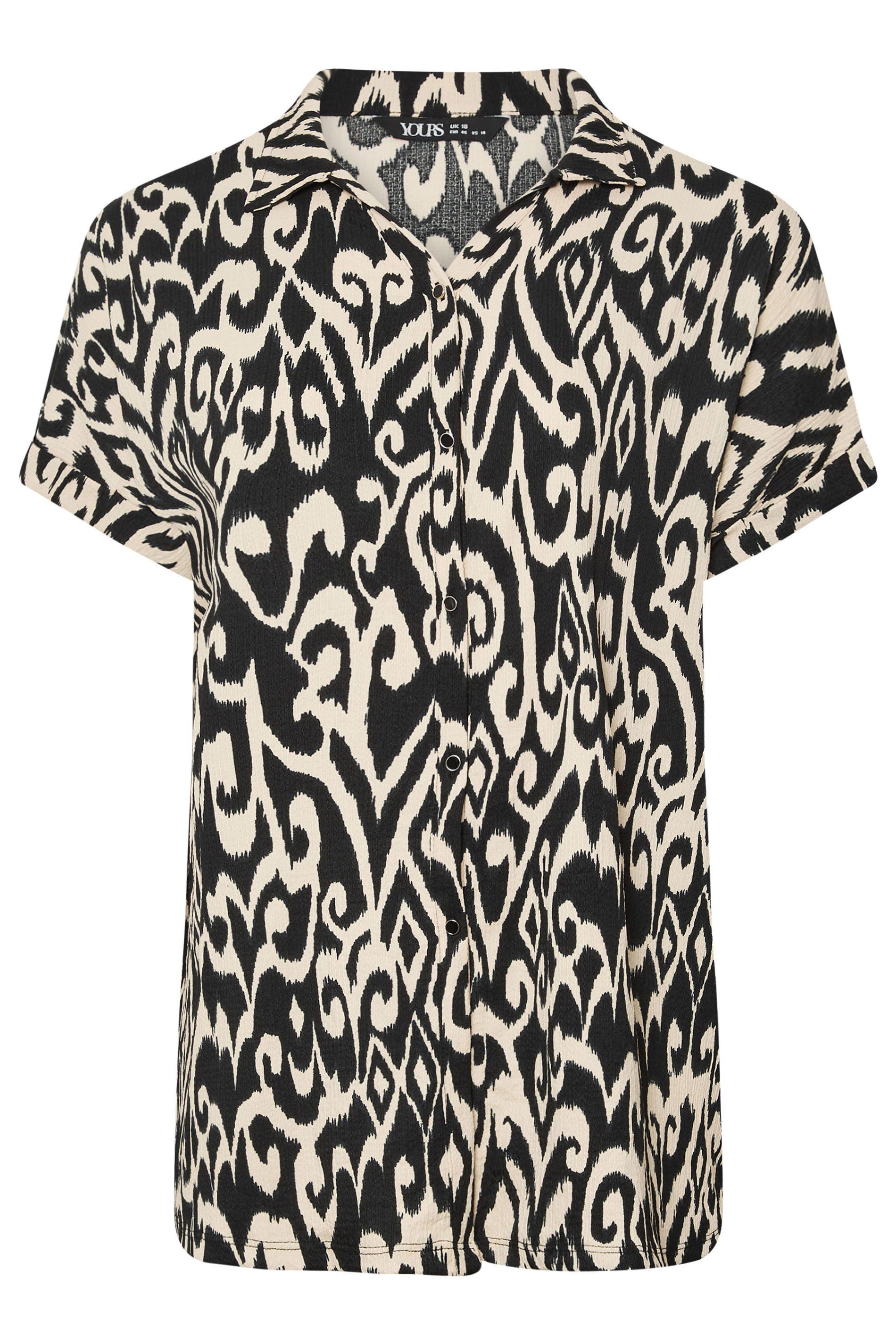 Yours Ikat Print Crinkle Shirt