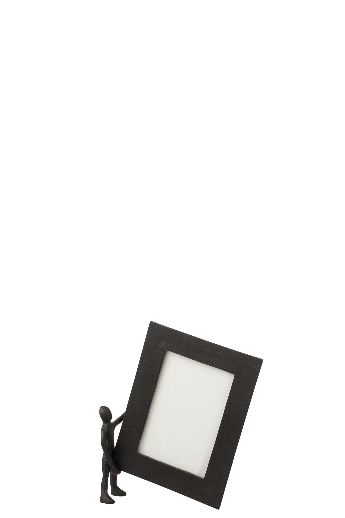 J-Line fotolijst met figuur - aluminium - zwart/wit - large