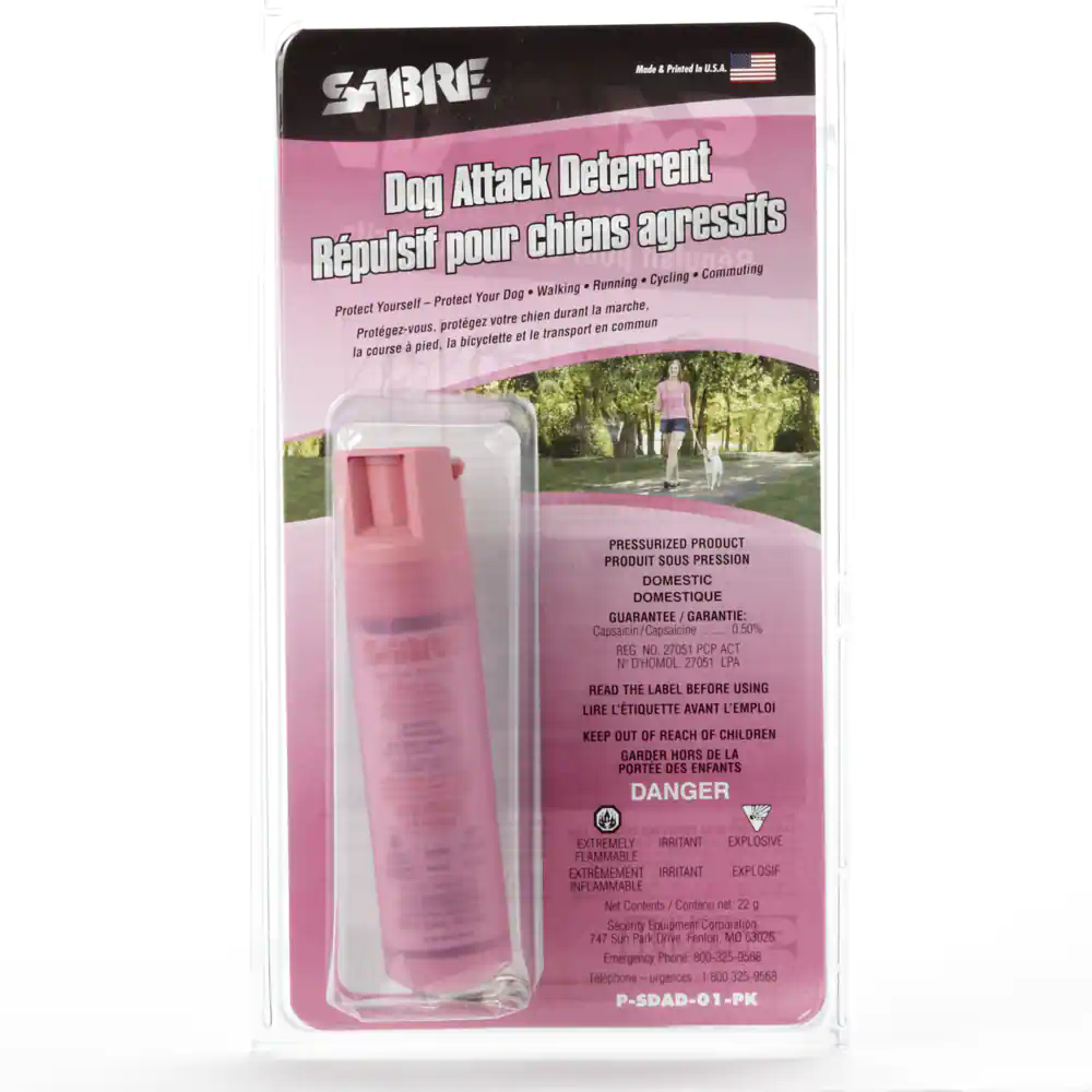 Sabre Hunting Dog Attack Deterrent Spray, Pink, 22-g