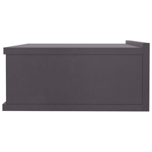 NNEVL Floating Nightstands 2 pcs Grey 40x30x15 cm Chipboard