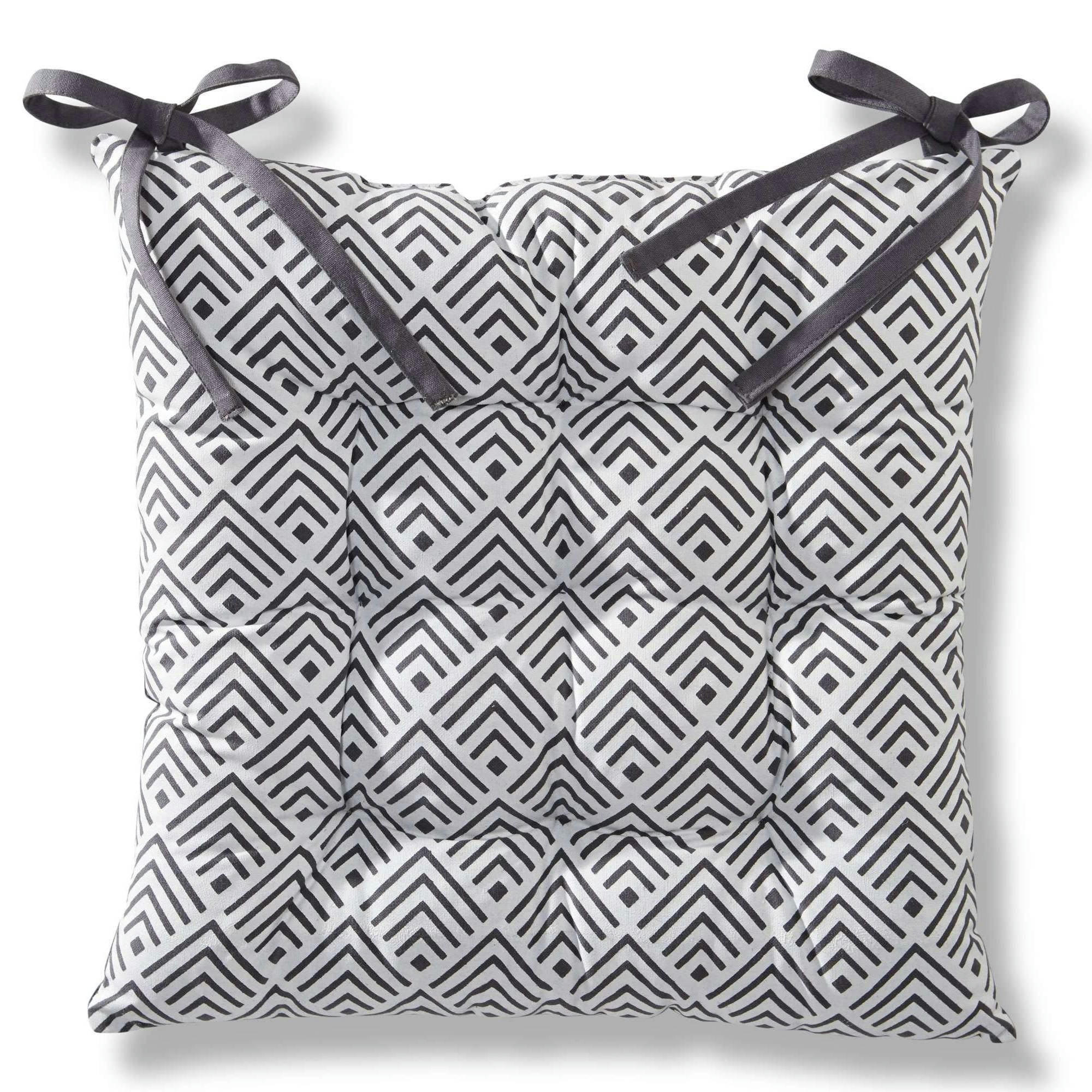 SCANDI - Galette 40x40 gris en coton