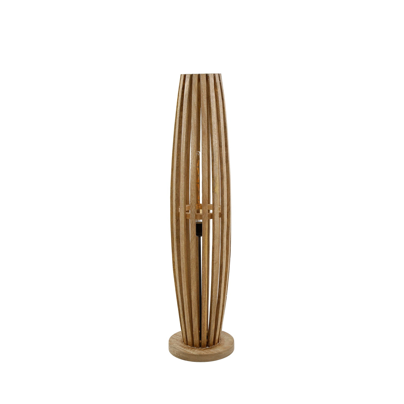 Giga Meubel Vloerlamp Orbit - Mangohout Naturel - 2-Lichts - 105x22x22cm