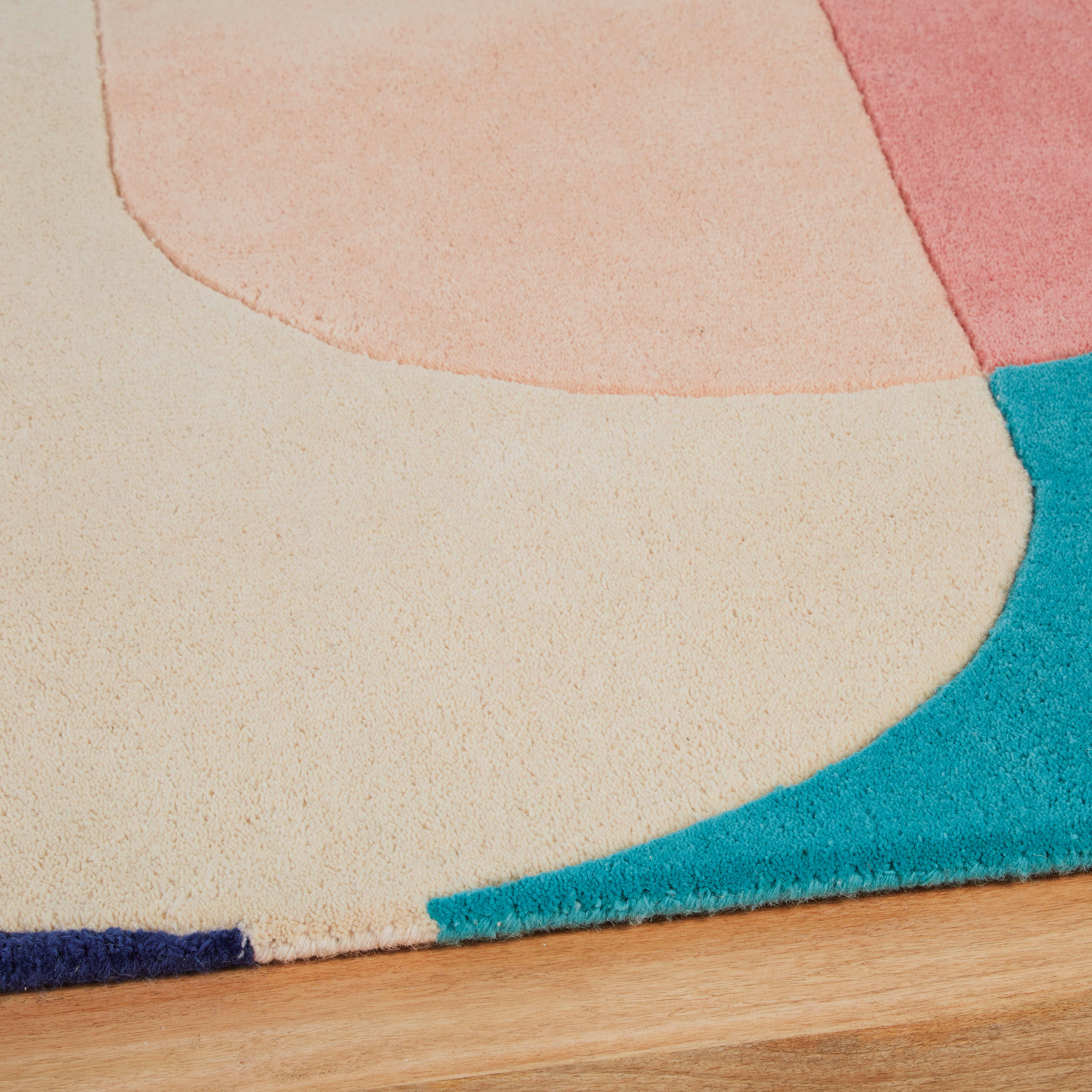 LANDON - Tapis design tufté en laine multicolore 160x230