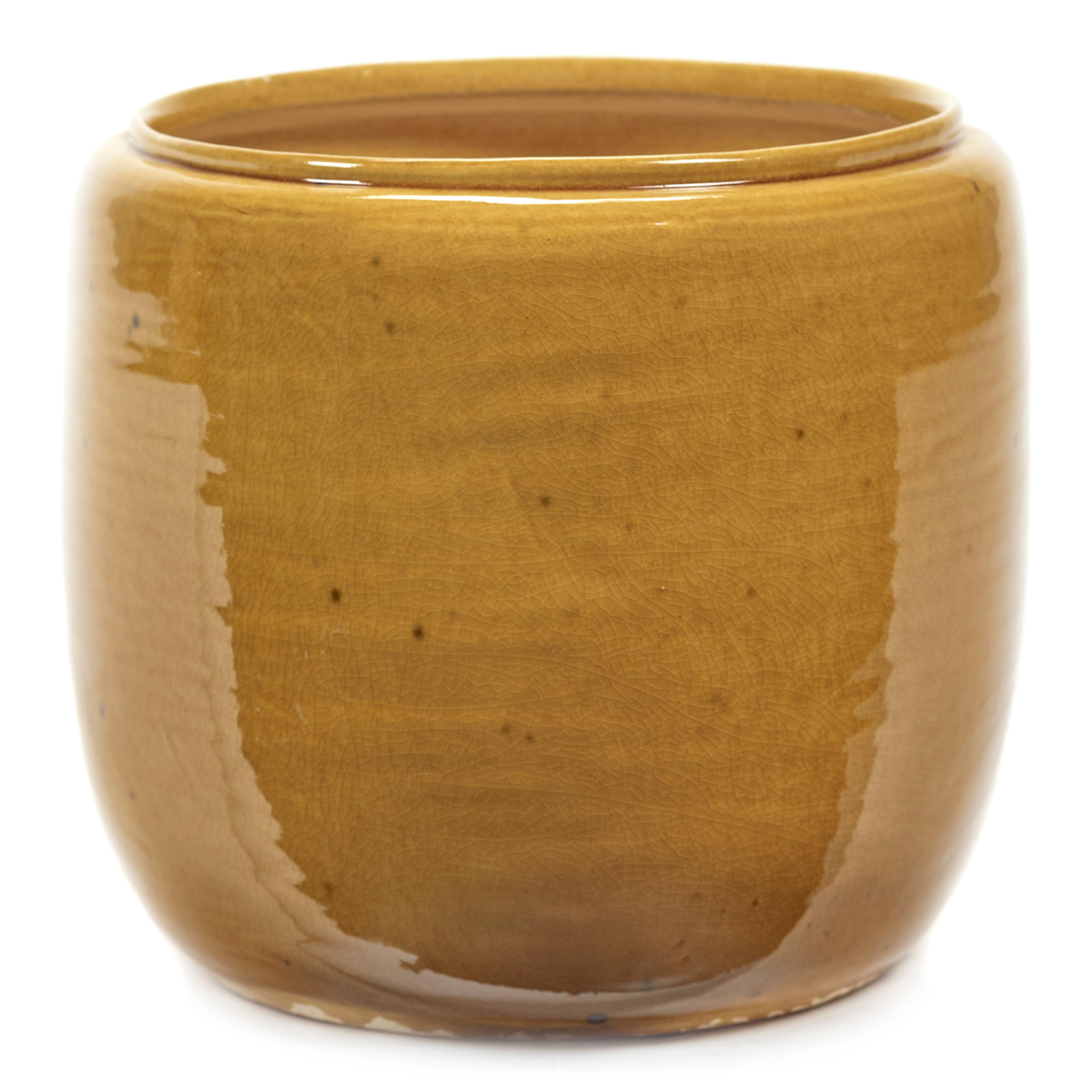 Glazed shades by Serax Costa bloempot medium Ø21 Honey