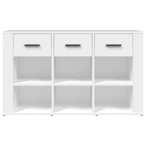 NNEVL Sideboard White 100x30x59.5 cm Engineered Wood