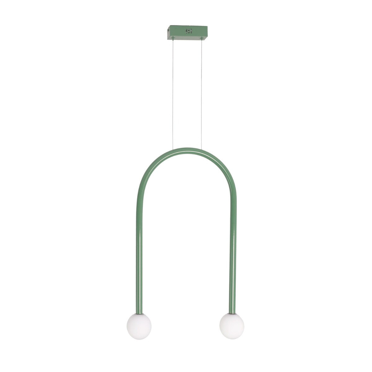 Lampa wisząca ENIGMA zielona LED 2x4W Ciepła biel 352lm Maxlight