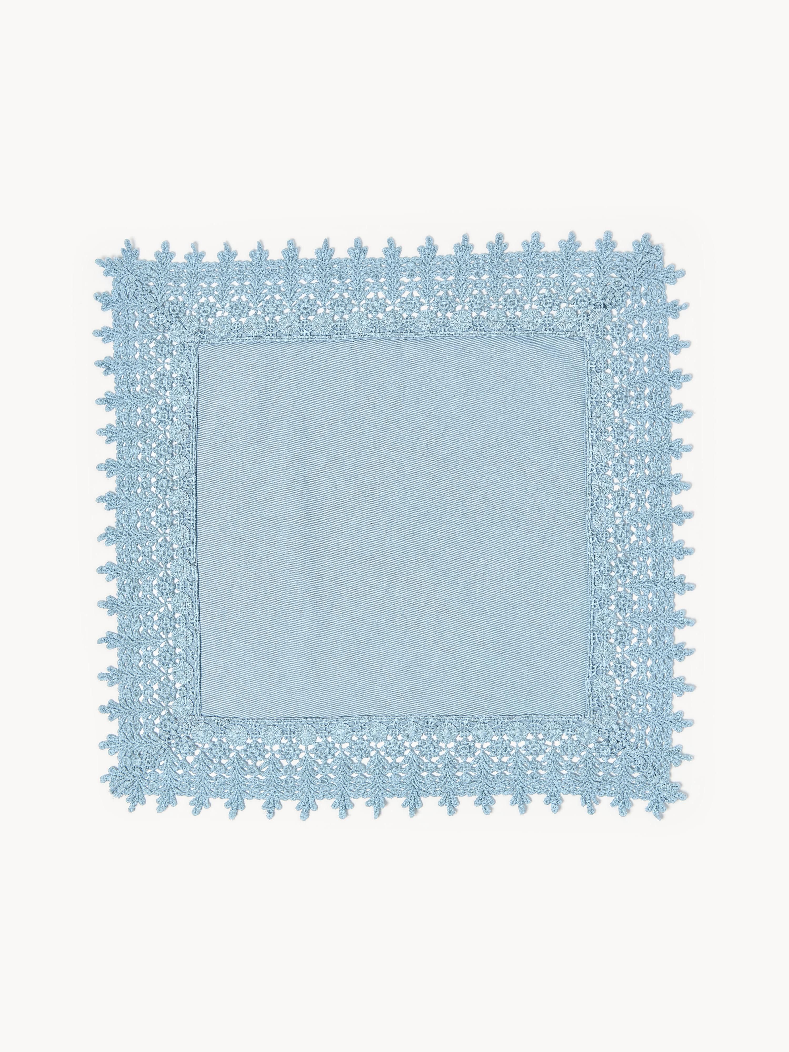 Stoffservietten Flavia mit Spitzenabschluss, 4er-Set