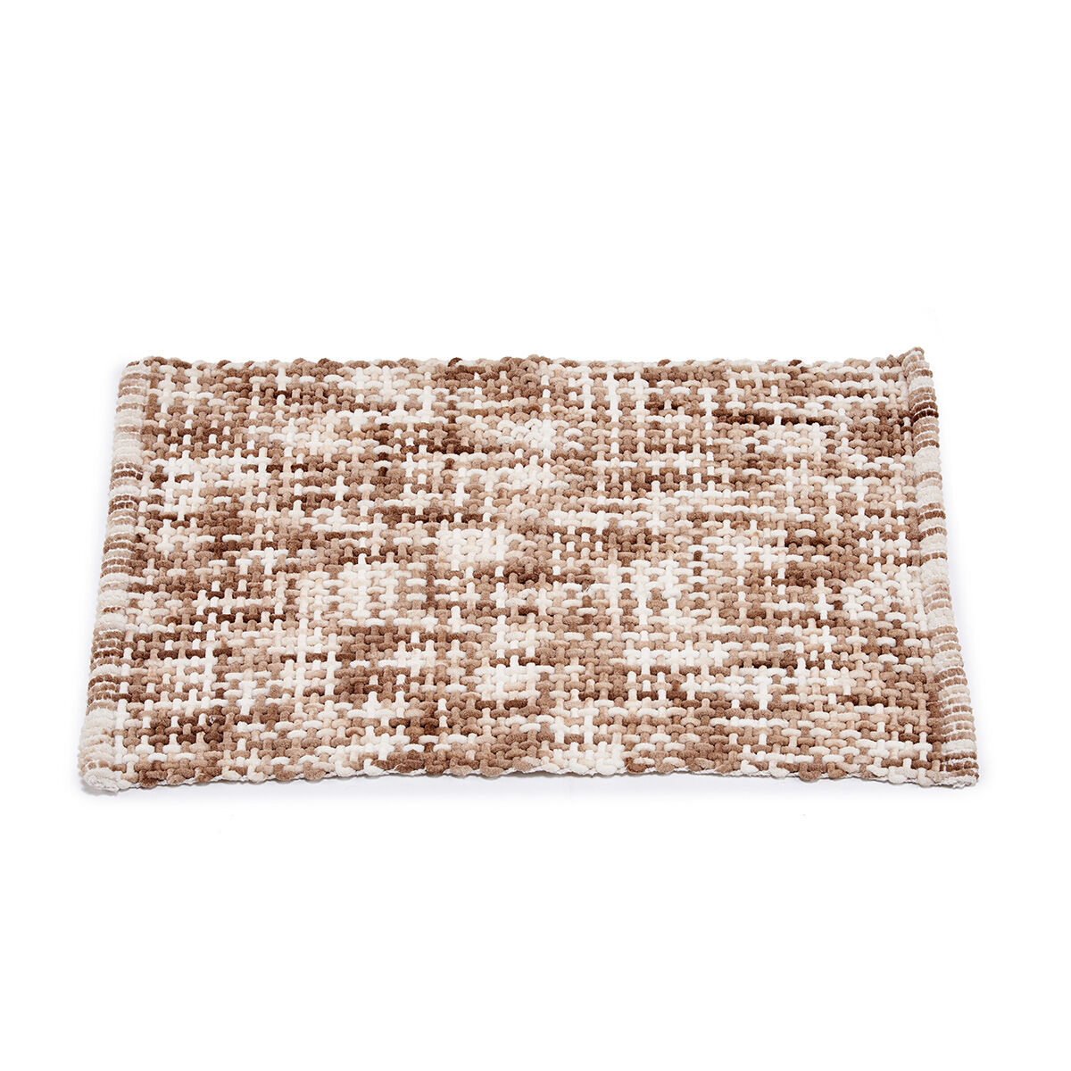 Tapete bege em malha 50x80cm