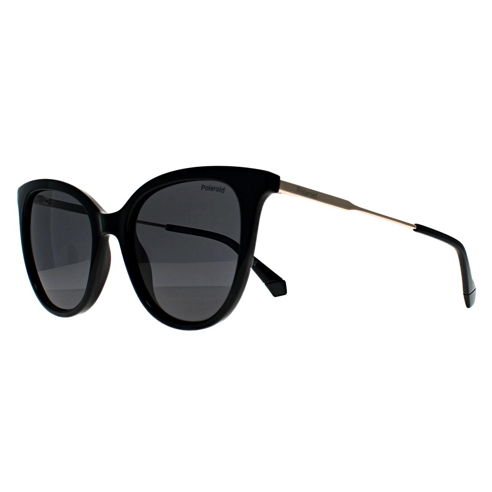Polaroid Cat Eye Black Grey Polarized PLD 4184/S/X
