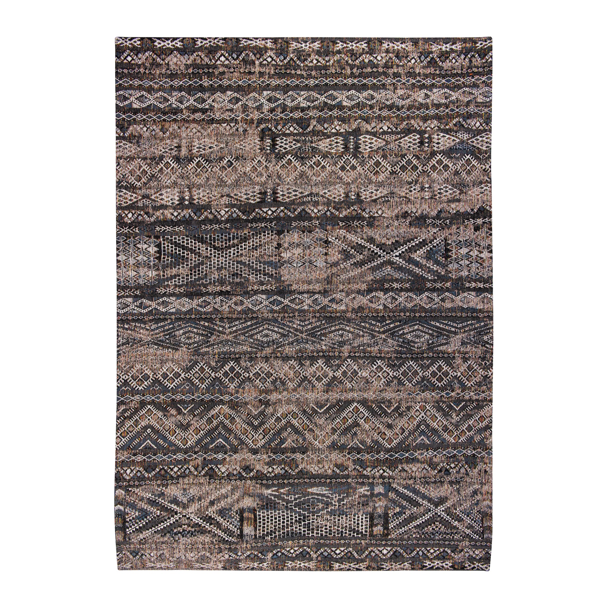 Louis de Poortere Kilim Vloerkleed 200 x 280 cm - Black Rabat