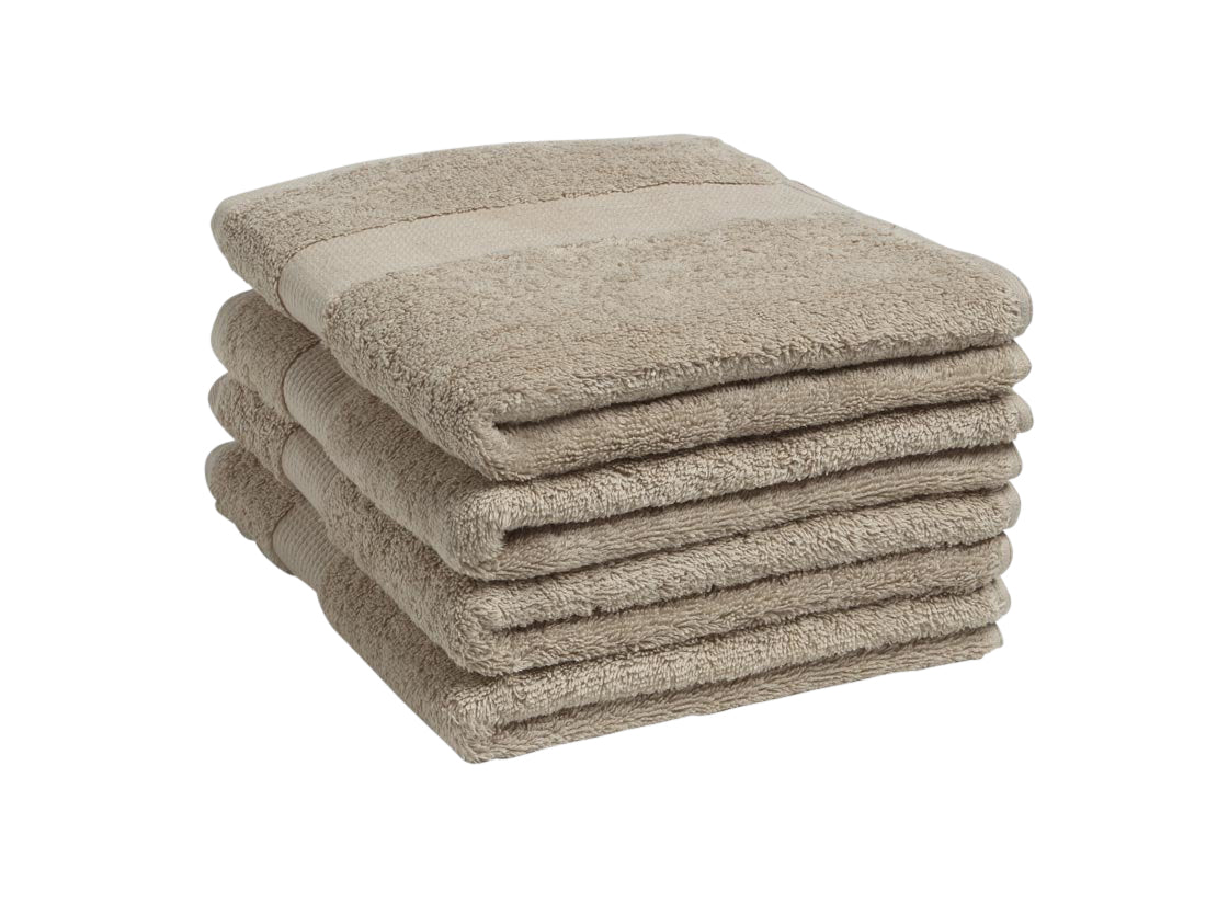 Yumeko handdoeken Terry - warm taupe - 50x100 - 4 st