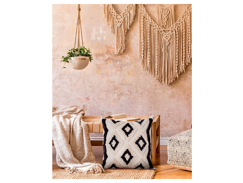 Poszewka dekoracyjna Boho Chic Cosmic 45x45 cm beżowa