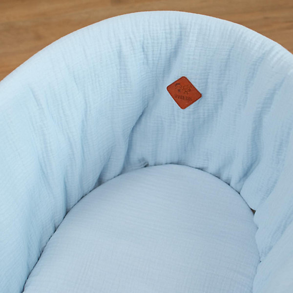Drap housse couffin ovale en gaze de coton Jeanne