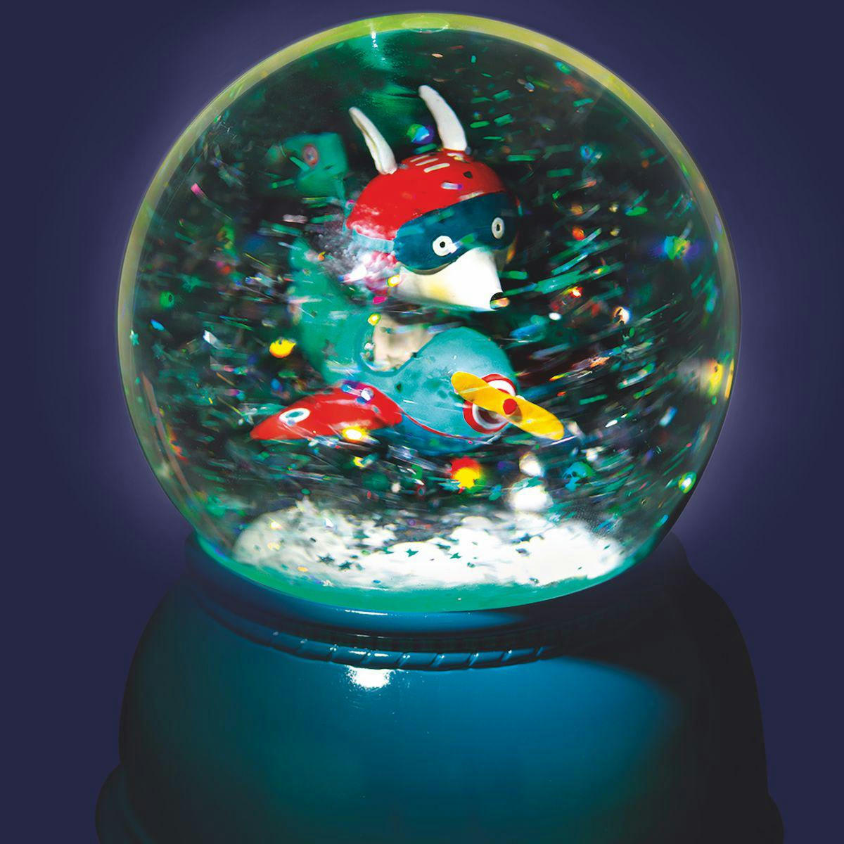 - Veilleuse-boule à neige Avion