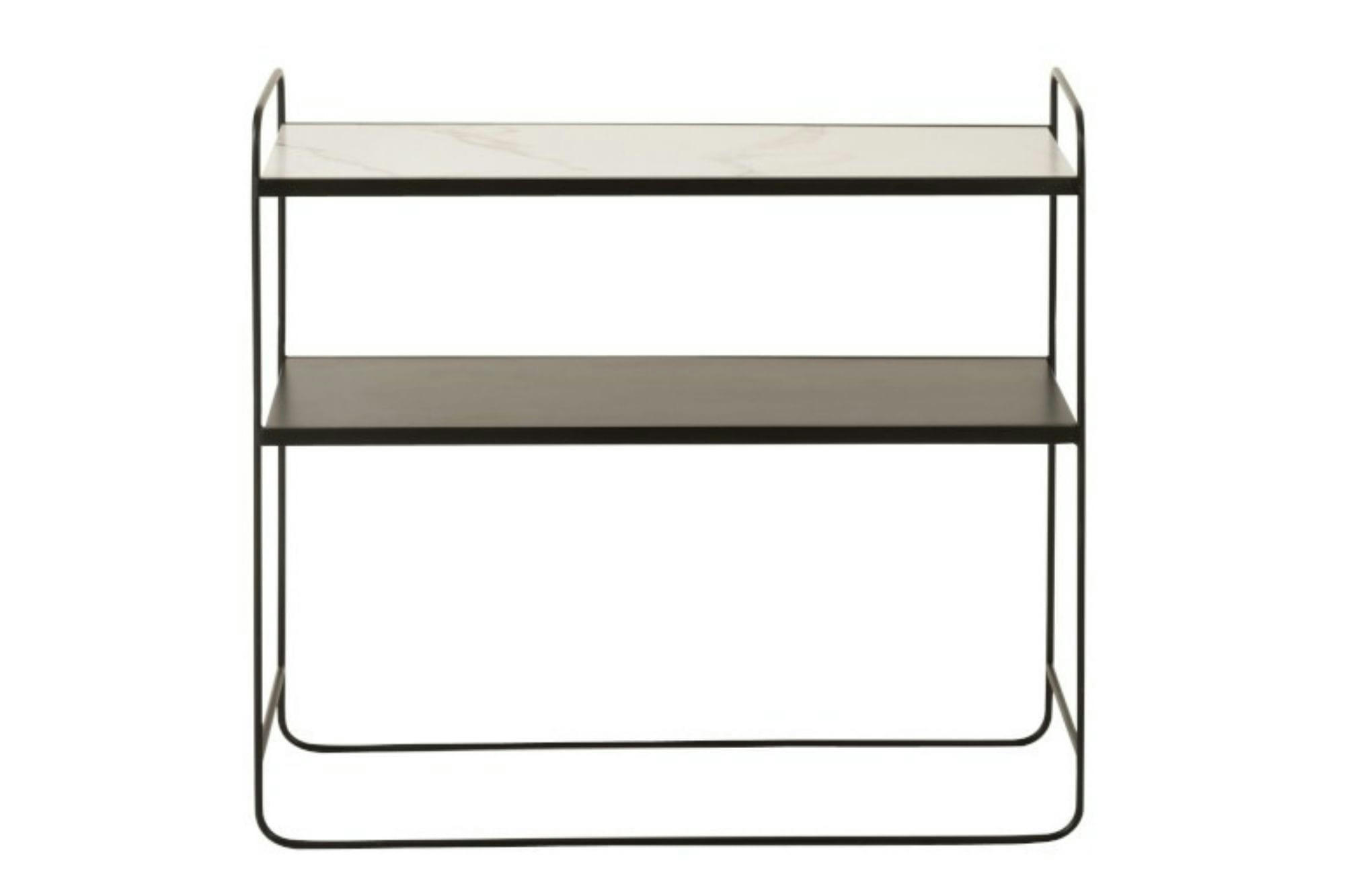 PRAGUE - Console moderne en métal marbrée