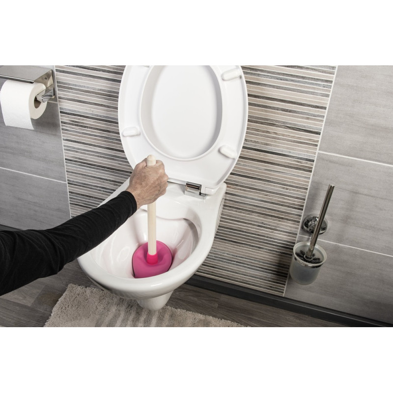 Déboucheur ventouse rose Ø 14 cm CORNAT