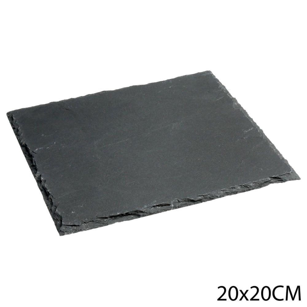 Tabuleiro quadrado em ardósia 20x20cm