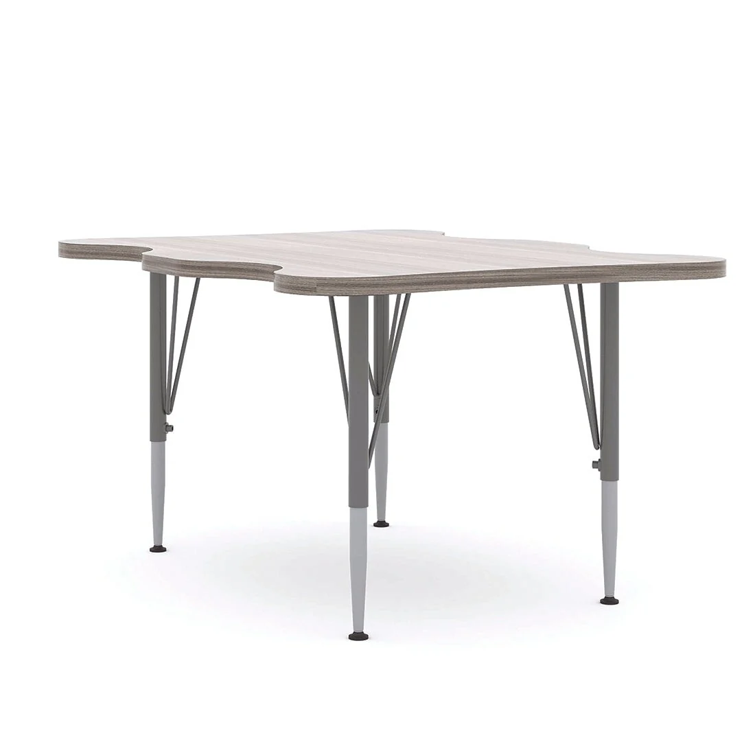 Tot Mate 40 W x 30 D My Place Rectangular Table, Height 14 to 23, Ready-To-Assemble