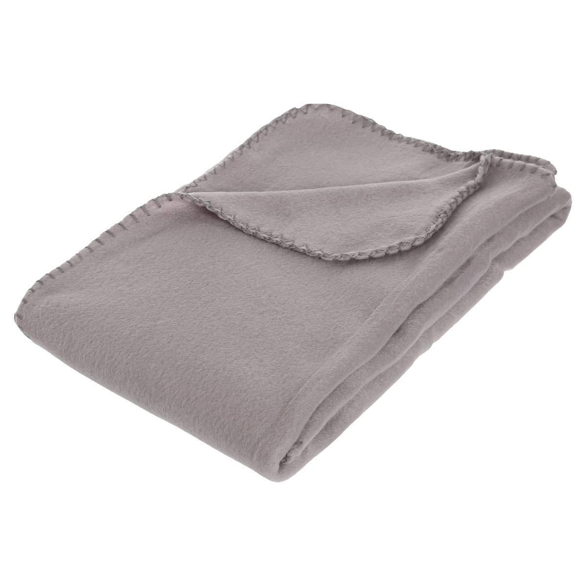 Fleece plaid Mouse grey, 125x150 cm