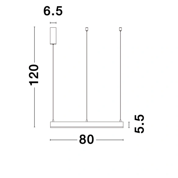 Pendelleuchte »Motif «, LED, 50 W, Höhe: 200 cm, schwarz