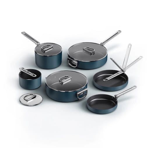 Joseph Joseph Space Folding Handle Non-stick 6 Piece Cookware Set | Suits Induction